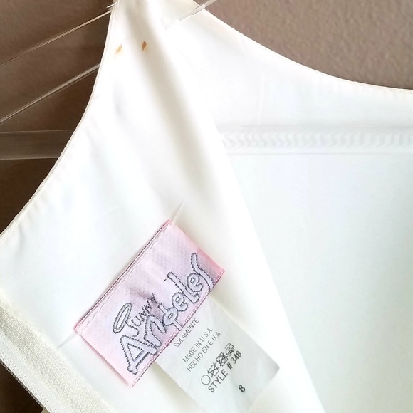 Flower Girl Dress - Ivory Cream - Size 8 - Picture 4 of 6